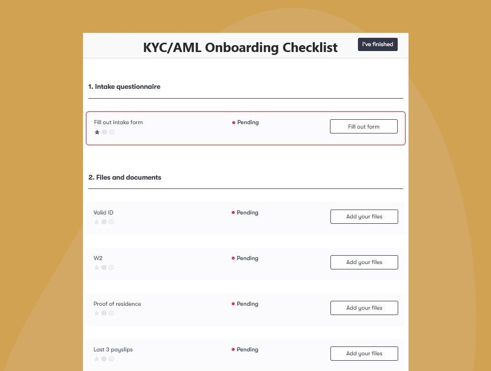 kyc-aml-onboarding-orange KYC/AML onboarding checklist
